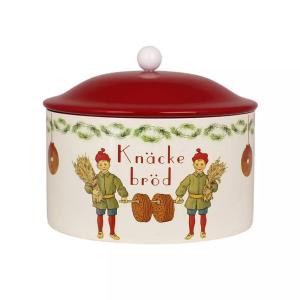 Plåtburk - Gammeldags - Knäckebröd - Ø20 x 26 cm - www.frokenfraken.se