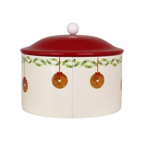 Plåtburk - Gammeldags - Knäckebröd - Ø20 x 26 cm - www.frokenfraken.se