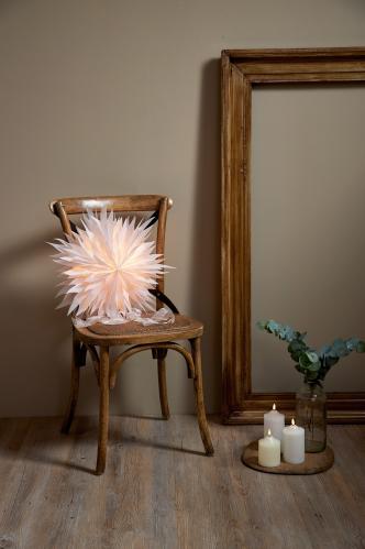 Adventsstjerne - Papir Dis - 45 cm - www.frokenfraken.se