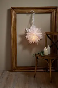 Adventsstjerne - Papir Dis - 45 cm - www.frokenfraken.se