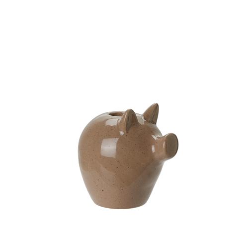 Lysstake - Gris - Brun - 9 x 8 x 9 cm - www.frokenfraken.se