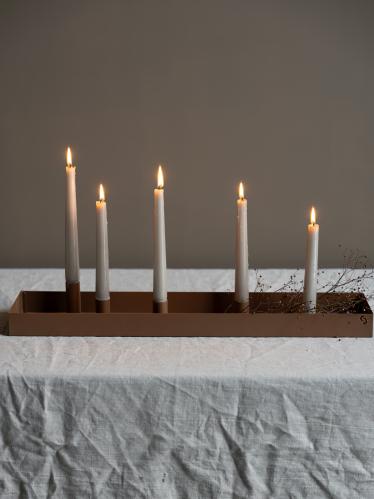 Bordslysstake - Sund - 5 lys magnet - Brun - 60 cm - www.frokenfraken.se