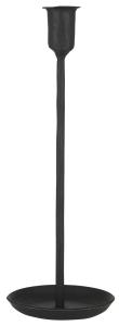 Lysstake med skålbase - Svart - Ø10 x 28,5 cm - www.frokenfraken.se