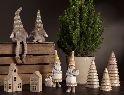 Lyslykt - Hus - Kirke - LED - Beige - 18 cm - www.frokenfraken.se