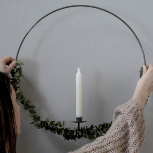 LJUSRING - GULLABO - VEGG GRÅ - 50 cm - www.frokenfraken.se