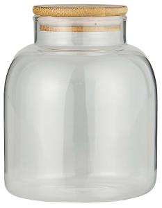 Glasboks med bambulås 1200 ml - Ø12,5 x 15 cm - www.frokenfraken.se