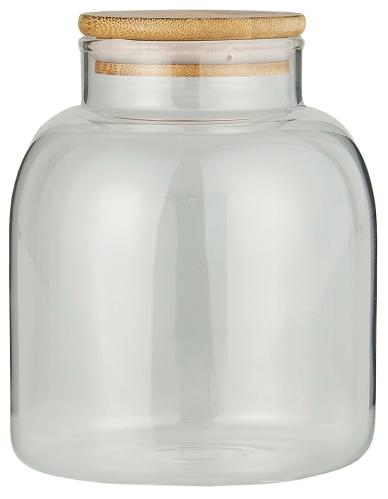 Glasboks med bambulås 1200 ml - Ø12,5 x 15 cm - www.frokenfraken.se