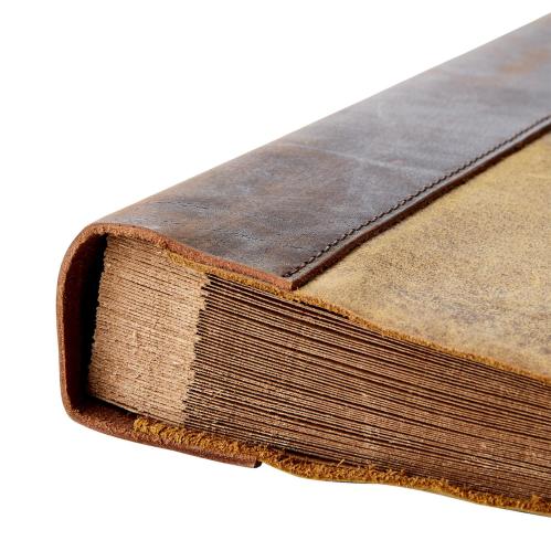 Noteringsbok/fotobok - Brun - 36 x 29 x 5 cm - www.frokenfraken.se