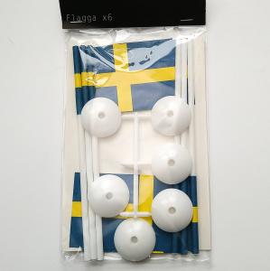 Bordsflagg på fot 6-pakning - www.frokenfraken.se