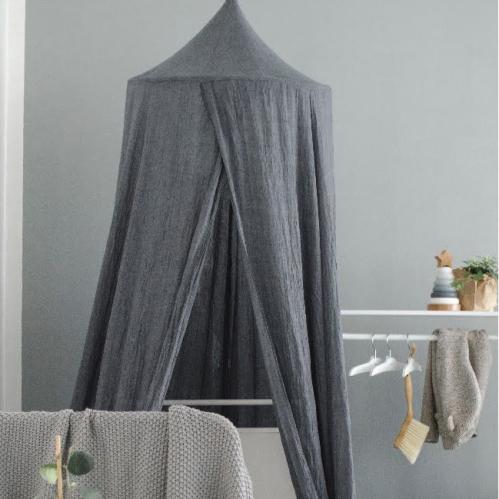 Sänghimmel - Mørk Grå - 230 cm - www.frokenfraken.se