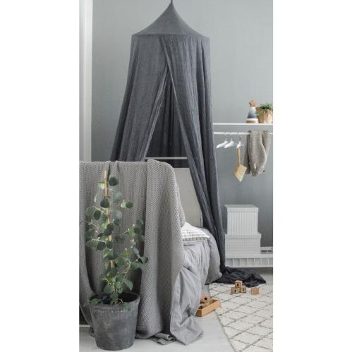 Sänghimmel - Mørk Grå - 230 cm - www.frokenfraken.se
