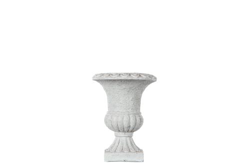 Krukke - Pokal Hvit/grå - 18cm - www.frokenfraken.se