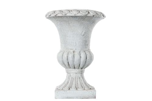Krukke - Pokal Hvit/grå - 30cm - www.frokenfraken.se