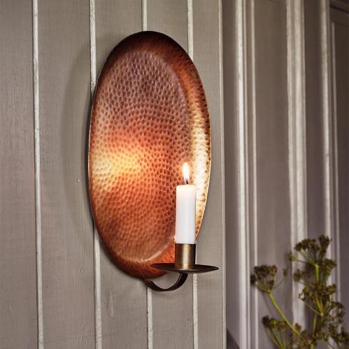 Vegglampe Margot - Antikk Messing - B21 x H30,5 x D11,5 cm - www.frokenfraken.se
