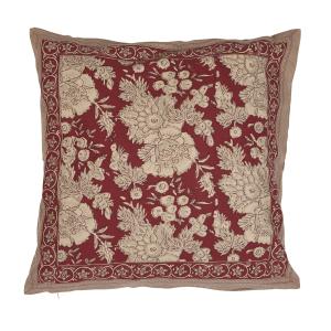 Kuddfodral - SONIA - RØD - 48x48 cm - www.frokenfraken.se