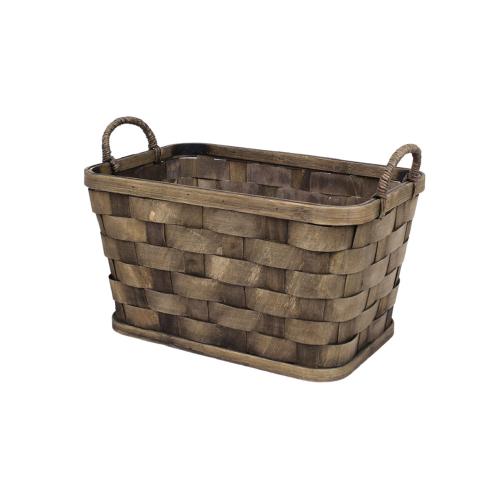 Kurv med håndtak - Flettet bambus - 25 x 35 x 20 cm - www.frokenfraken.se