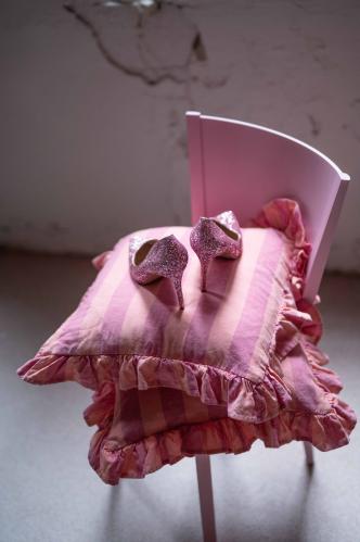Kuddfodral - AMALIA - ROSA - 45 X 45 CM - www.frokenfraken.se