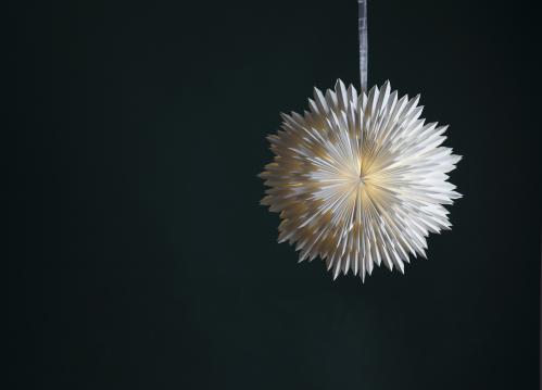 Adventsstjerne - Papir Ice - 70 cm - www.frokenfraken.se