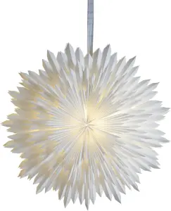 Adventsstjerne - Papir Ice - 70 cm - www.frokenfraken.se