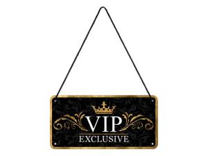 Plateskilt - VIP Exclusive - 10 x 20 cm - www.frokenfraken.se