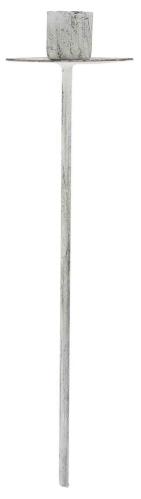 Lys holder - Vintage Hvit - for juletrelys - 15 x 4 cm - www.frokenfraken.se