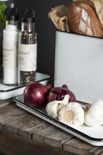 Brødboks Emalje - Hvit - www.frokenfraken.se