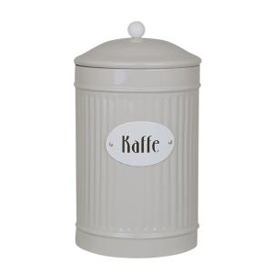 Plåtburk - Kaffe - Beige - 25 x Ø11 cm - www.frokenfraken.se