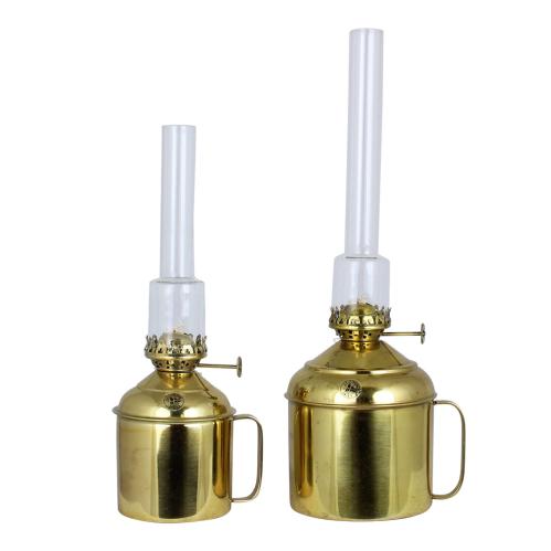 Fotogenlampe med håndtak - Glass/Messing - 27 x Ø8 cm - www.frokenfraken.se