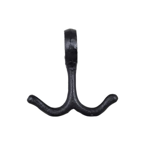 Ankarkrok til sko- eller hatt-hylle - Nostalgi Svart - 10,5 x 10,5 cm - www.frokenfraken.se