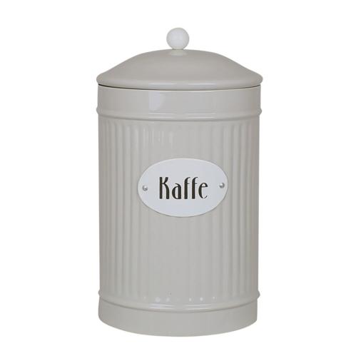 Plåtburk - Kaffe - Beige - 25 x Ø11 cm - www.frokenfraken.se