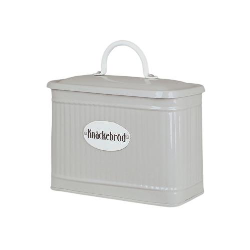 Plåtburk - Knäckebröd - Beige - 17,5 x 13 cm - www.frokenfraken.se