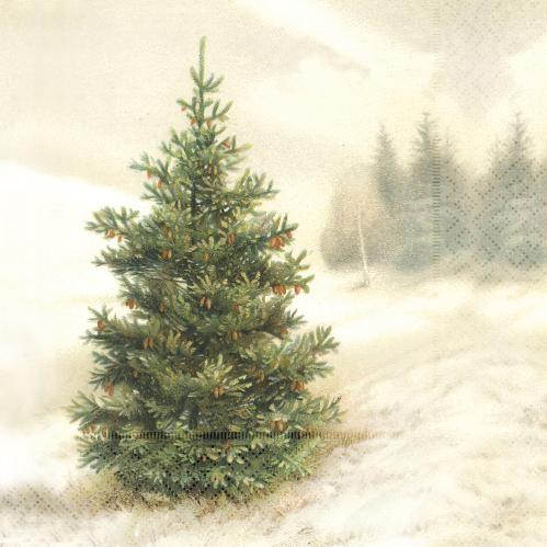Serviett - Gran - 33 x 33 cm - www.frokenfraken.se