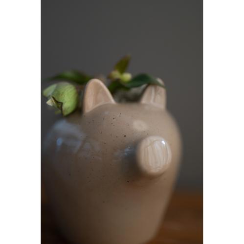 Krukke - Gris - Brun - 17 x 14 x 15 cm - www.frokenfraken.se