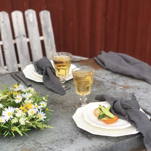 Krans - Hvit & Gul Sommer - 35 cm - www.frokenfraken.se