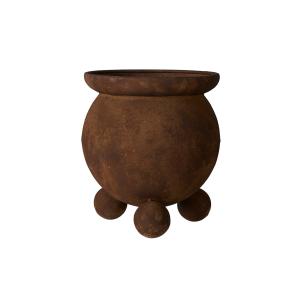 Krukke med kullføtter - Rust - 28 x 30 cm - www.frokenfraken.se