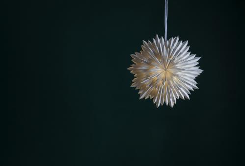 Adventsstjerne - Papir Ice - 50 cm - www.frokenfraken.se