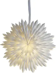 Adventsstjerne - Papir Ice - 50 cm - www.frokenfraken.se