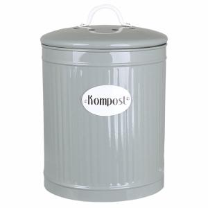 Plåtburk - Kompost - Grønn - 25 x Ø17 cm - www.frokenfraken.se