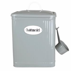 Plåtburk - Tvättmedel - Grønn - 30 x 21 cm - www.frokenfraken.se