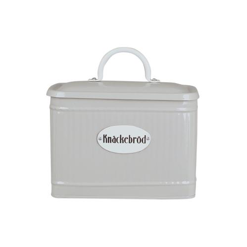 Plåtburk - Knäckebröd - Beige - 17,5 x 13 cm - www.frokenfraken.se