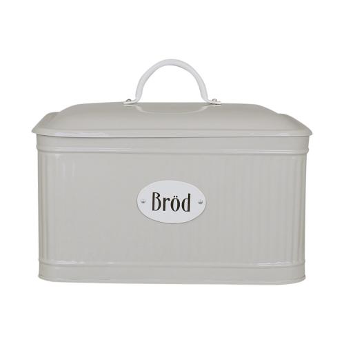 Plåtburk - Bröd - Beige - 29 x 20 cm - www.frokenfraken.se