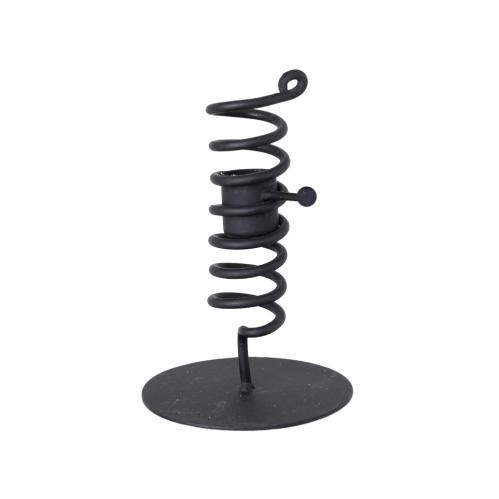 Lysstake - Stumpstake - Støpejern - Svart - 15 x Ø9,5 cm - www.frokenfraken.se