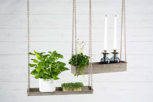 Hengende hylle med kant - Ampel - 40 cm - www.frokenfraken.se