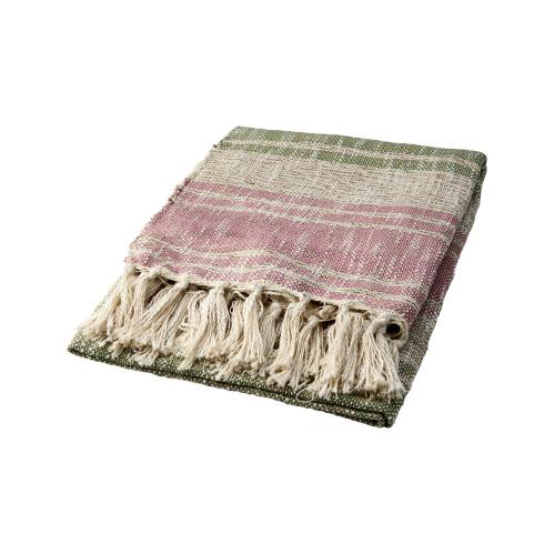 Teppe - Elfenben/Grønn/Rosa - 150 x 125 cm - www.frokenfraken.se