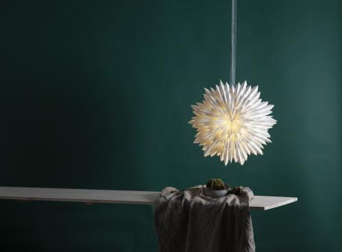 Adventsstjerne - Papir Ice - 50 cm - www.frokenfraken.se