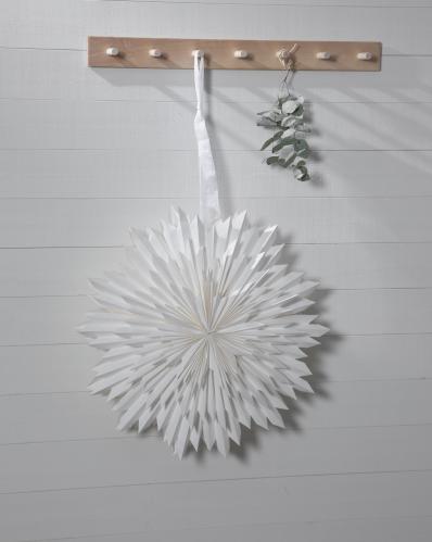 Adventsstjerne - Papir Ice - 50 cm - www.frokenfraken.se