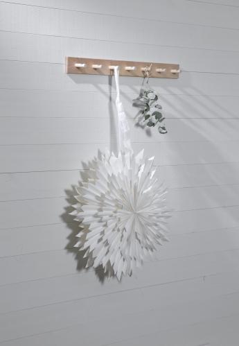 Adventsstjerne - Papir Ice - 50 cm - www.frokenfraken.se