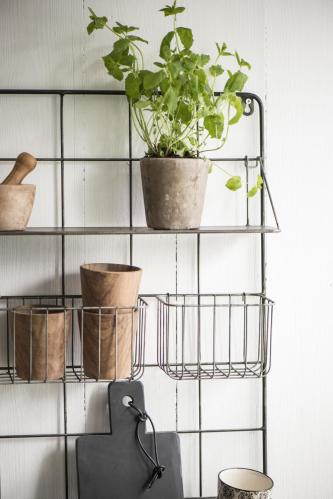 Veggoppbevaring - Metall - 11,5 x 98 x 50 cm - www.frokenfraken.se