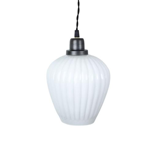 Taklampe - Hvit/Grafit - 25 x Ø19 cm - www.frokenfraken.se