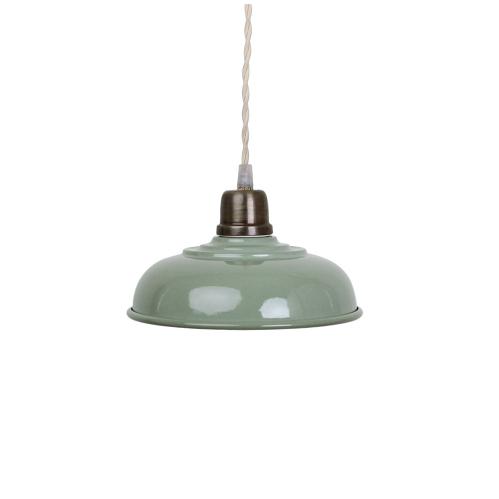 Taklampe - Grønn/Børstet messing - 11 x Ø20 cm - www.frokenfraken.se